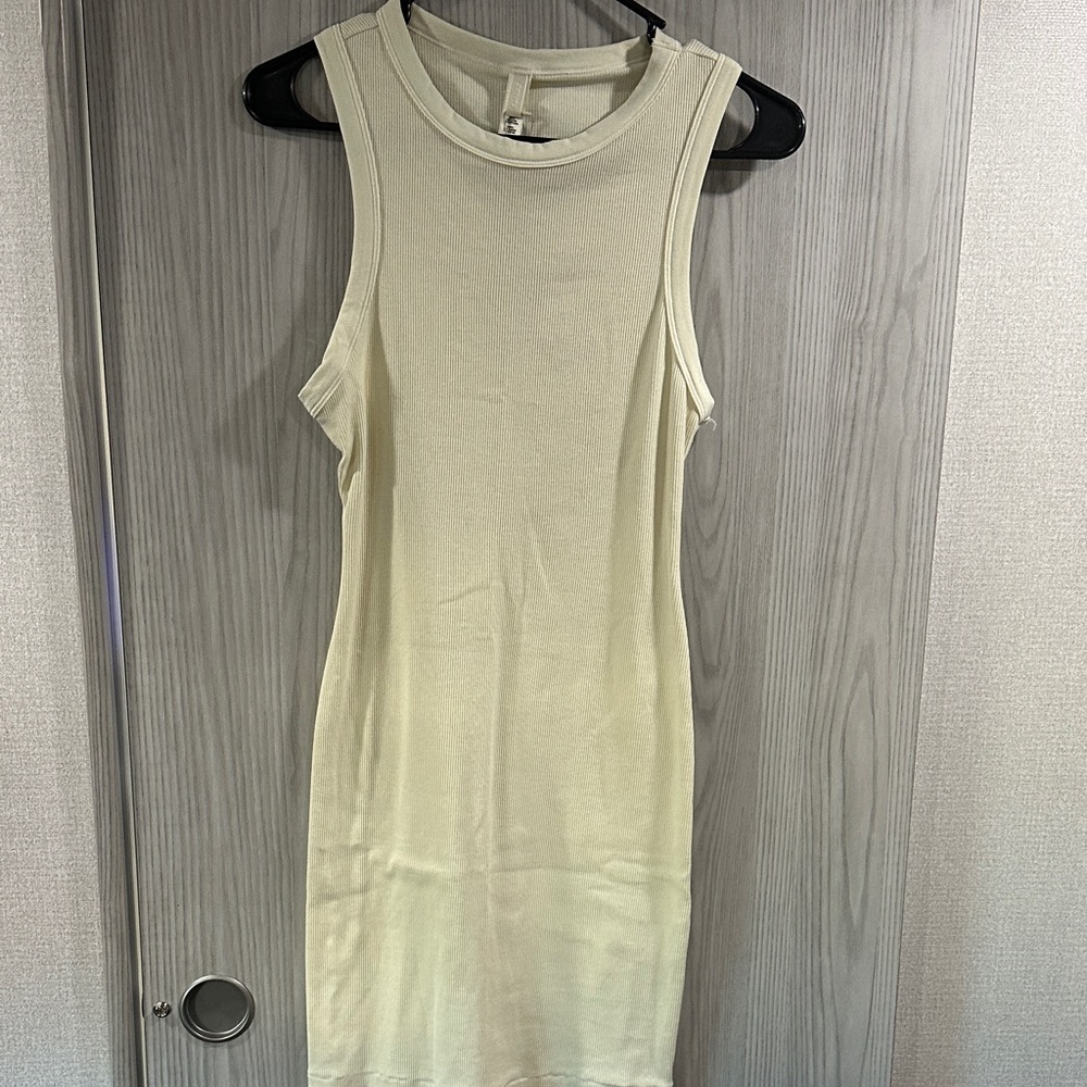 SKIMS Ivory Sleeveless Tank Top Dress